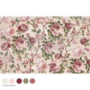 TIMELESS BLOOMS - decoupage fiber. 1 sheet, 19.5″x 30″