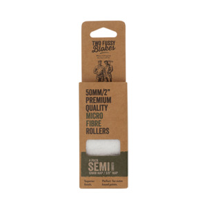 Paint Accessories: Two Fussy Blokes, Microfibre Semi Super Mini Paint Rollers - 10mm nap, 50mm length - 4 pack