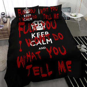 Bedding Sets: Keep Calm and Fuck You Bedding Set