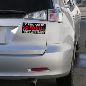 Bumper Stickers: Go To Hell Bumper Sticker