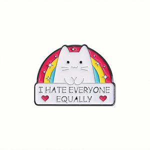 Hats: I Hate Everyone Equally Pin