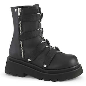 Boots 1: Renegade-50 Boots - Black Vegan Leather