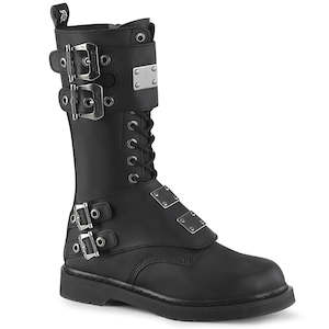 Mens Footwear 1: Bolt-345 Boots - Matte Black