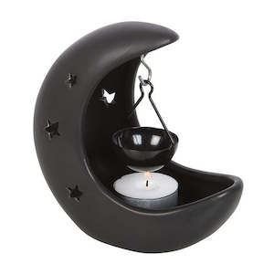 Candles N Shit: Crescent Moon Hanging Oil Burner