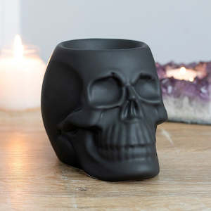 Candles N Shit: Black Skull Oil Burner