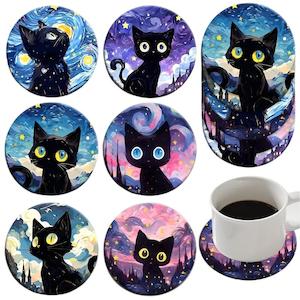 Lucky 13: Purrfect Skies Cat Coaster Set