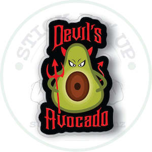 Stick Em Up 1: Devil's Avocado Vinyl Bumper Sticker