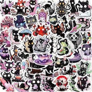 Sticker Packs: Gothi-Cat Mini Sticker Set