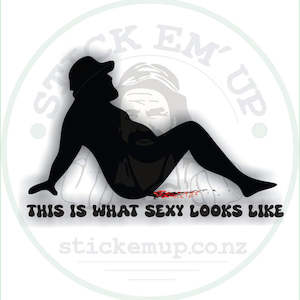Hats: This Is What Sexy Looks Like Vinyl Sticker