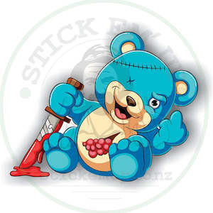 Stick Em Up 1: Stabby Bear Vinyl Bumper Sticker