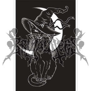 Poster Prints: Familiar Cat Poster Print