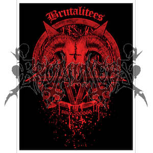 Brutal Baphomet Poster Print - Red