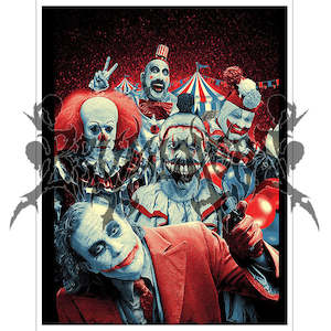 Poster Prints: Brutal Clowns Poster Print