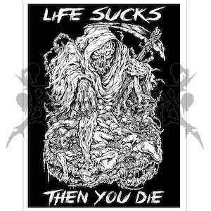 Life Sucks Poster Print