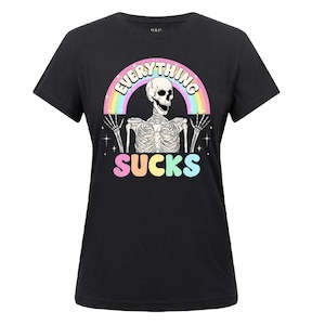 Plus Size: Everything Sucks Ladies T-Shirt