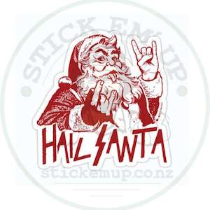 Hail Santa Vinyl Sticker