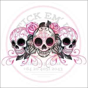 Sugar Skulls Vinyl Sticker