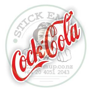Cock-A-Cola Vinyl Sticker