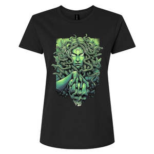Plus Size: Green Medusa Ladies Tee