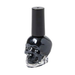 6 66: Black Skull Nail Polish