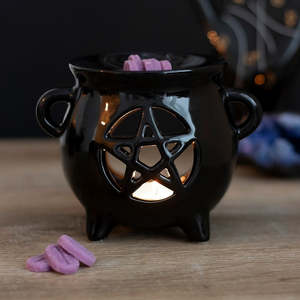 Candles N Shit: Pentagram Cauldron Oil Burner