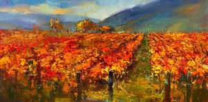 Min Kim: Autumn Vineyard