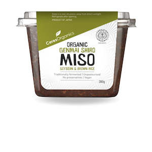 Ceres Genmai Shiro Brown Rice Unpasterised White Miso 300g