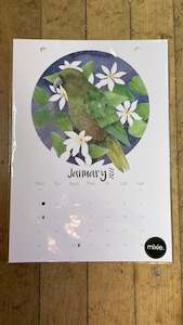 The Home: A4 Mixie Calendar- Birds with clip