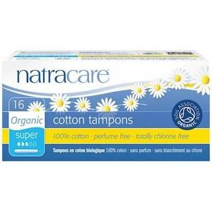 Womens: Natracare Applicator Tampons Super 16s