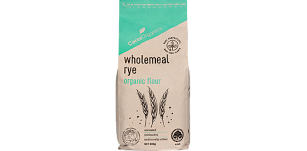 Flour: Ceres Organics Wholemeal Rye Flour 600g