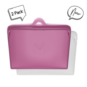 Montii Silicone Pack and Snack Bags - Rose