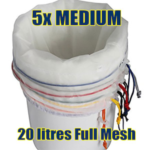 Products: Medium 5 bag Full Mesh Bubble Bags