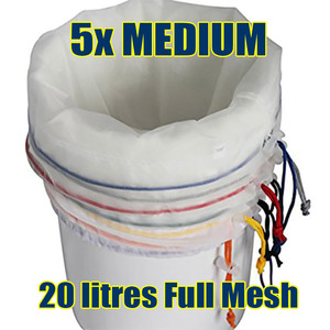 Products: Medium 5 bag Full Mesh Bubble Bags