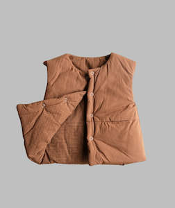 New: Puffer Vest - Brown