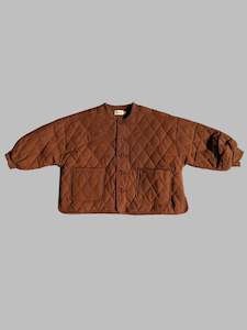 New: Quilted Jacket - Dark Brown