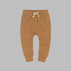 Drawstring Pants: Drawstring Pants - Brown