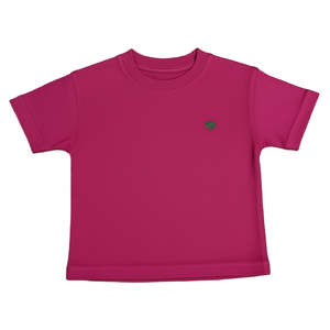 Boxy Drop Shoulder Tee - Hot Pink