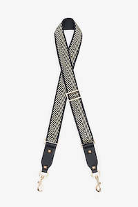 Antler: Bag Strap - Gold Arrows Black