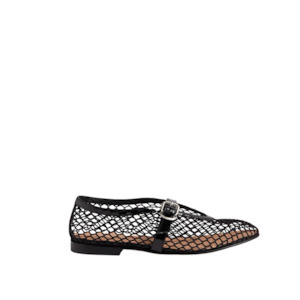 Top End: Walaia - Black Patent Mesh