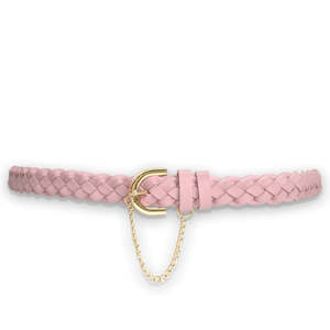Braided Belt - Lilac Calf