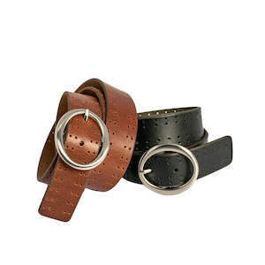 Kuranda Leather Belt - Black