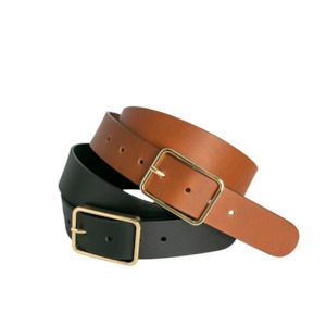 Tess Leather Belt - Black