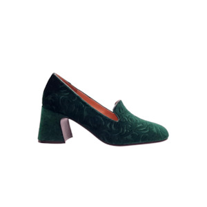 Heels: Deeve - Green Velvet