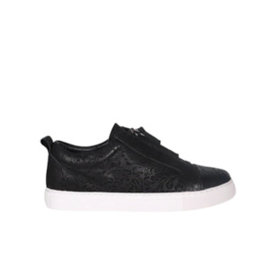 Zoe - Black Floral Emboss
