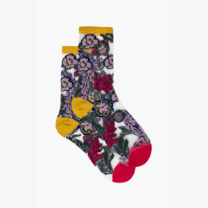 Floral Vines Sheer Sock