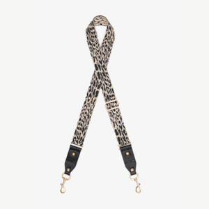 Bags: Bag Strap - Cheetah Gold & Black