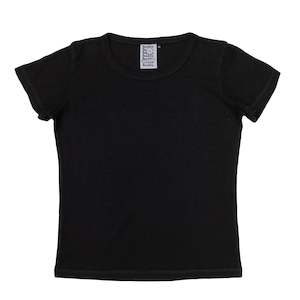 Black: BLACK MINI TEE