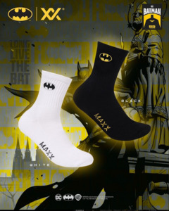 Products: MAXX - Batman Professional Badminton Socks Buddy Sports