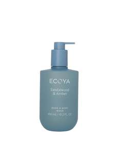 Bath And Body: ECOYA Hand & Body Wash Sandalwood & Amber 450ml