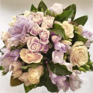 Pastel Bouquet - Soft Pink & Cream Flowers Wellington | Budflorists